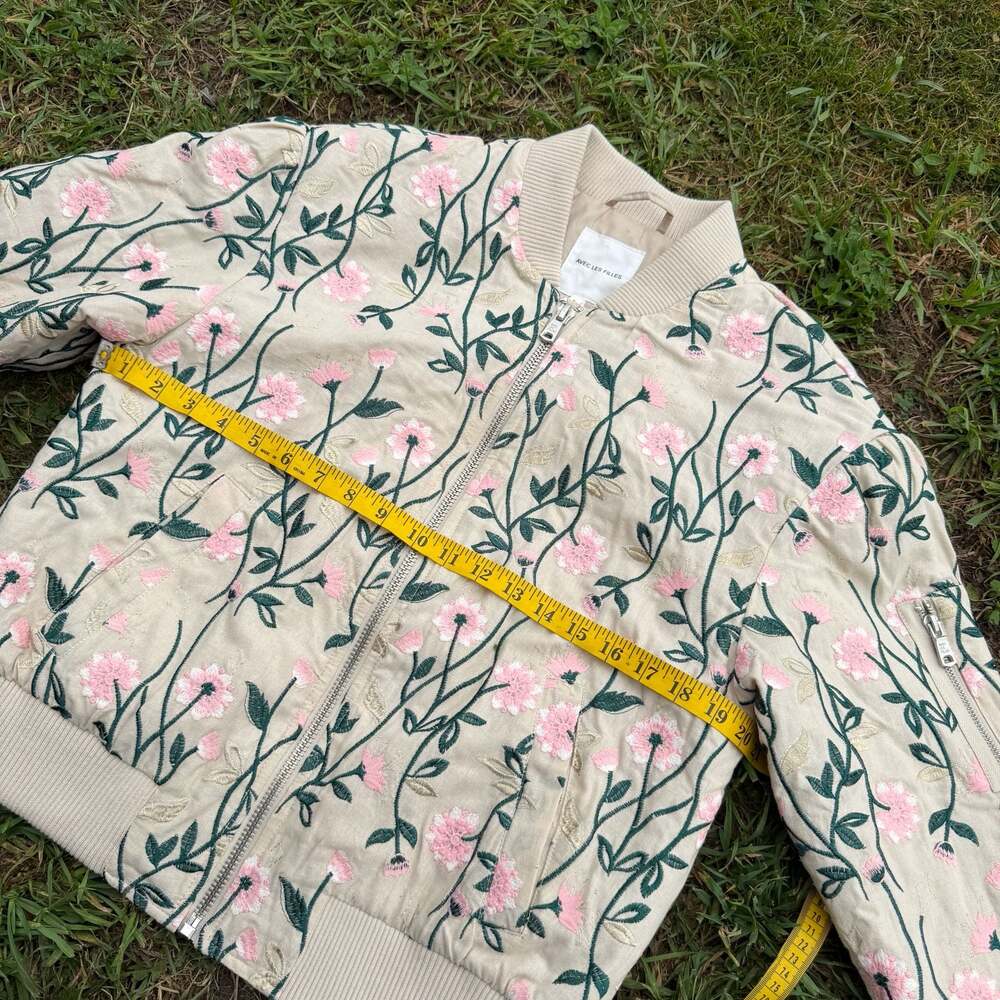 Avec Les Filles Floral Bomber Jacket Sz M - 20% Off - Picture 4 of 7